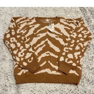 Hem & Thread Animal Print Sweater
